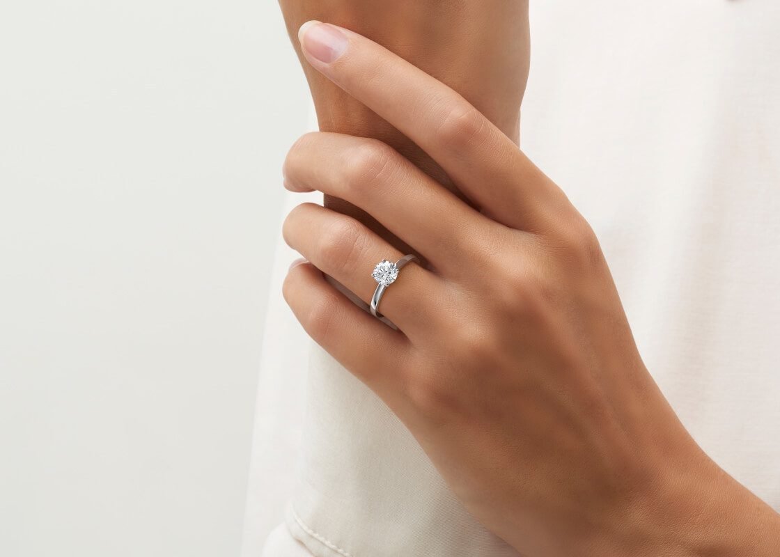 Vienna Classic Diamond Solitaire Engagement Ring (1ct, F-VS2 or better) - Image 8