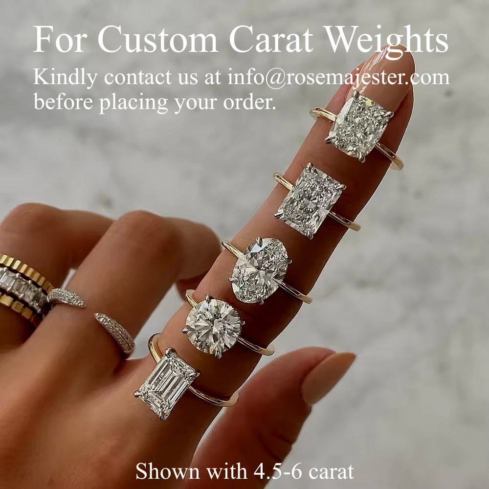 18K Gold Pave Band Hidden Halo Engagement Ring with Fancy Cut Diamond (1-2ct, F-VS2 or better) - Image 8