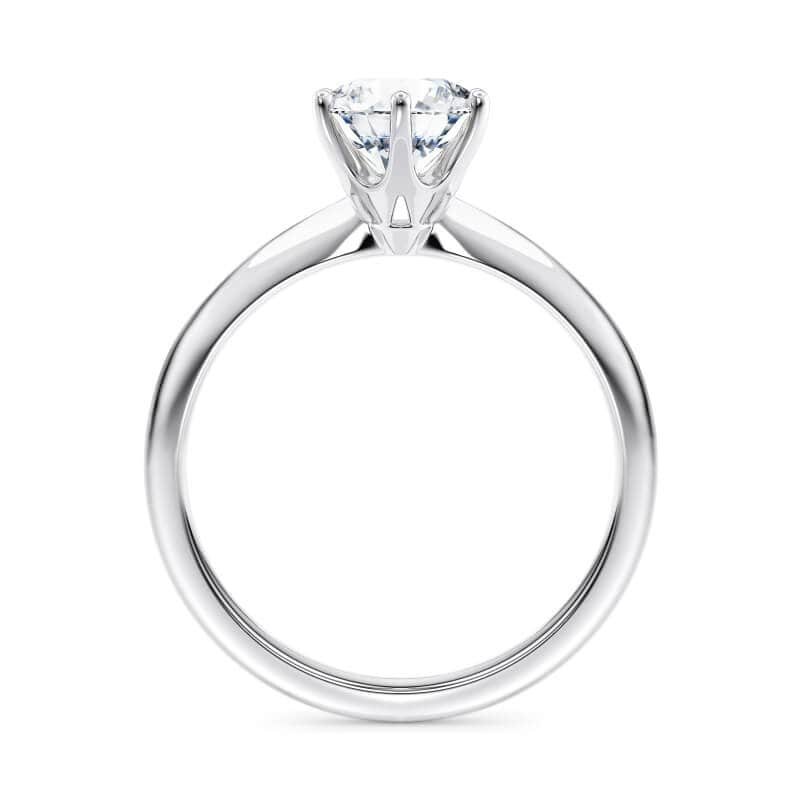 Vesper Platinum Diamond Solitaire Engagement Ring (1ct, F-VS2 or better) - Image 2