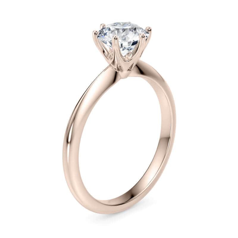 Vesper Platinum Diamond Solitaire Engagement Ring (1ct, F-VS2 or better) - Image 7