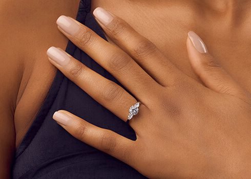 Renaissance Crown Wedfit Three Stone Diamond Engagement Ring (1ct, F-VS2 or better) - Image 11