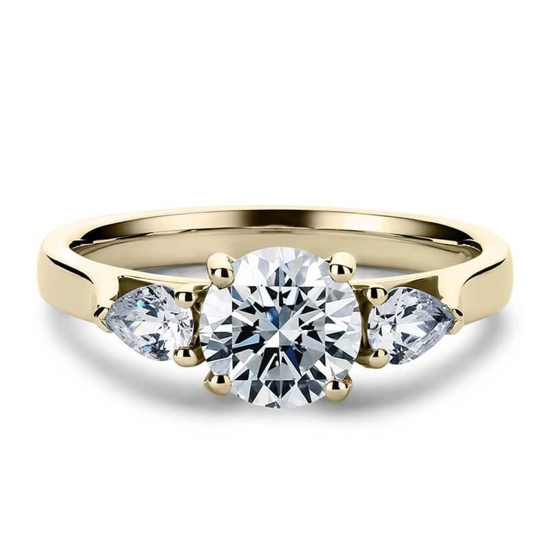 Renaissance Crown Wedfit Three Stone Diamond Engagement Ring (1ct, F-VS2 or better) - Image 3