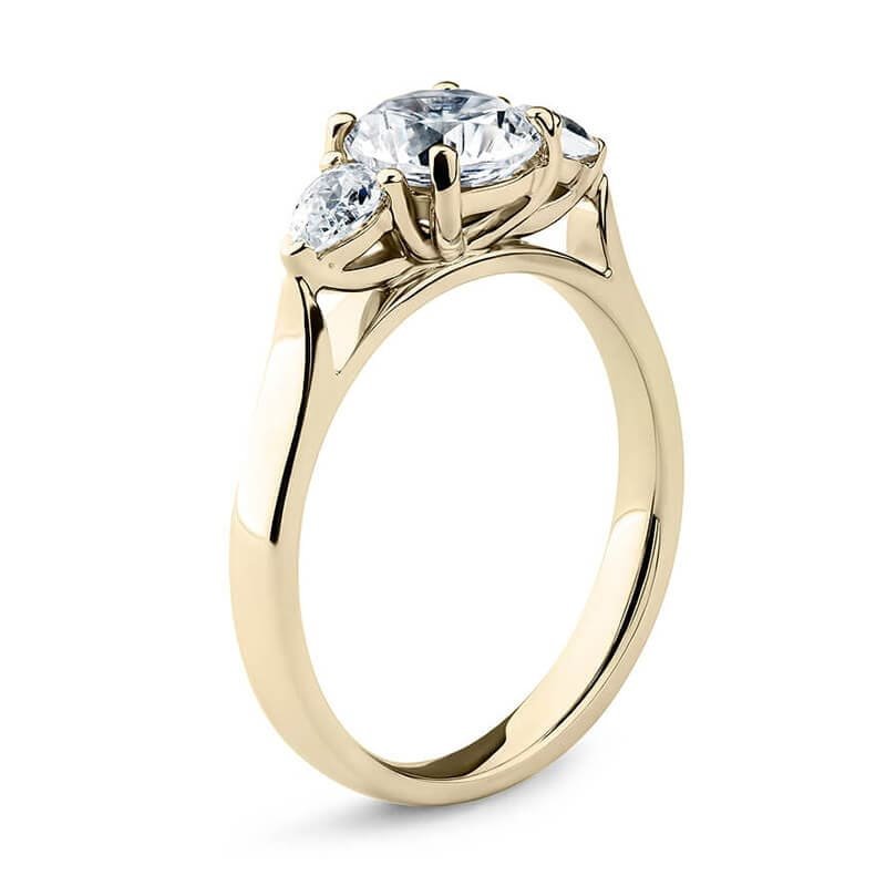 Renaissance Crown Wedfit Three Stone Diamond Engagement Ring (1ct, F-VS2 or better) - Image 7