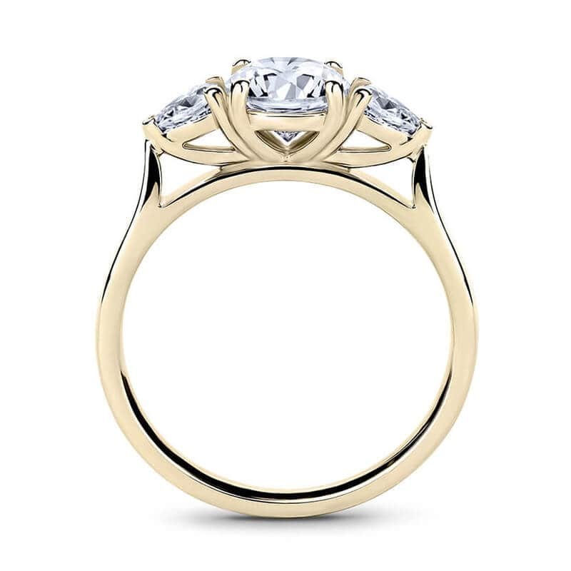 Renaissance Crown Wedfit Three Stone Diamond Engagement Ring (1ct, F-VS2 or better) - Image 8