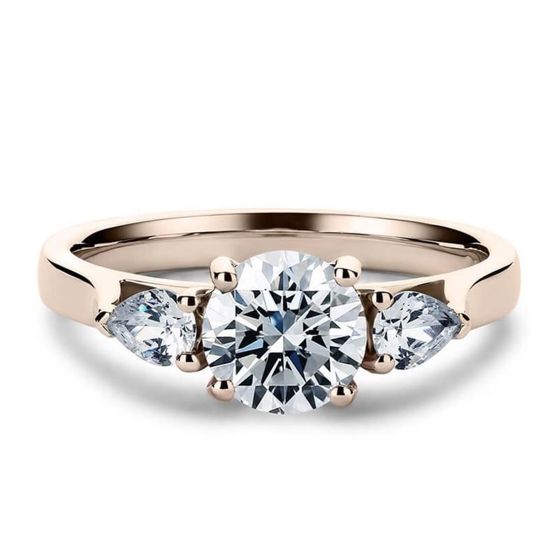 Renaissance Crown Wedfit Three Stone Diamond Engagement Ring (1ct, F-VS2 or better) - Image 4