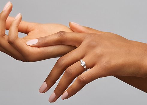 Renaissance Crown Wedfit Three Stone Diamond Engagement Ring (1ct, F-VS2 or better) - Image 12