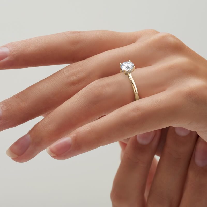 Helia Wedfit Diamond Solitaire Engagement Ring (1ct, F-VS2 or better) - Image 14