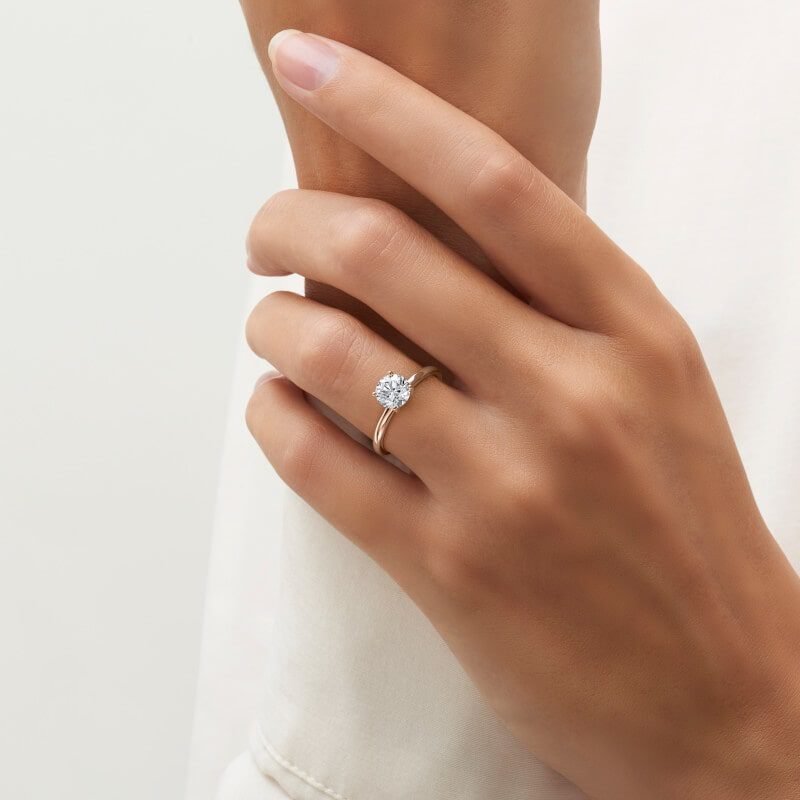 Helia Wedfit Diamond Solitaire Engagement Ring (1ct, F-VS2 or better) - Image 13