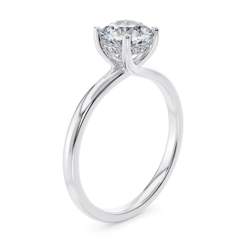 Helia Wedfit Diamond Solitaire Engagement Ring (1ct, F-VS2 or better) - Image 9