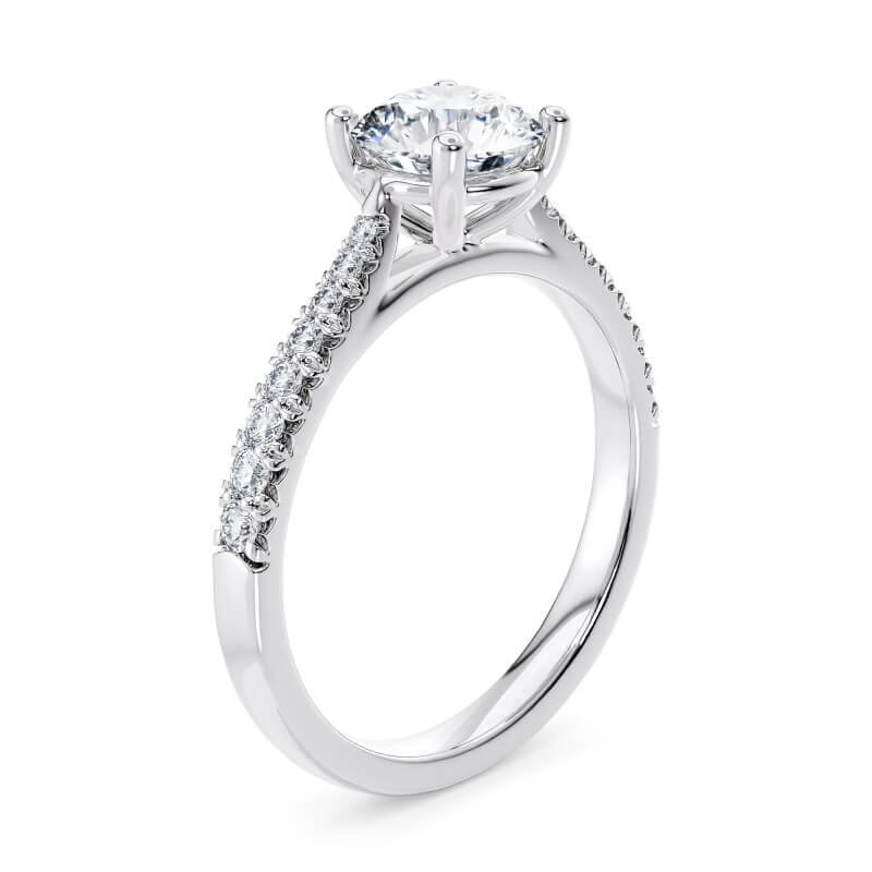 Kinora Wedfit Side Stone Diamond Engagement Ring (1ct, F-VS2 or better) - Image 7