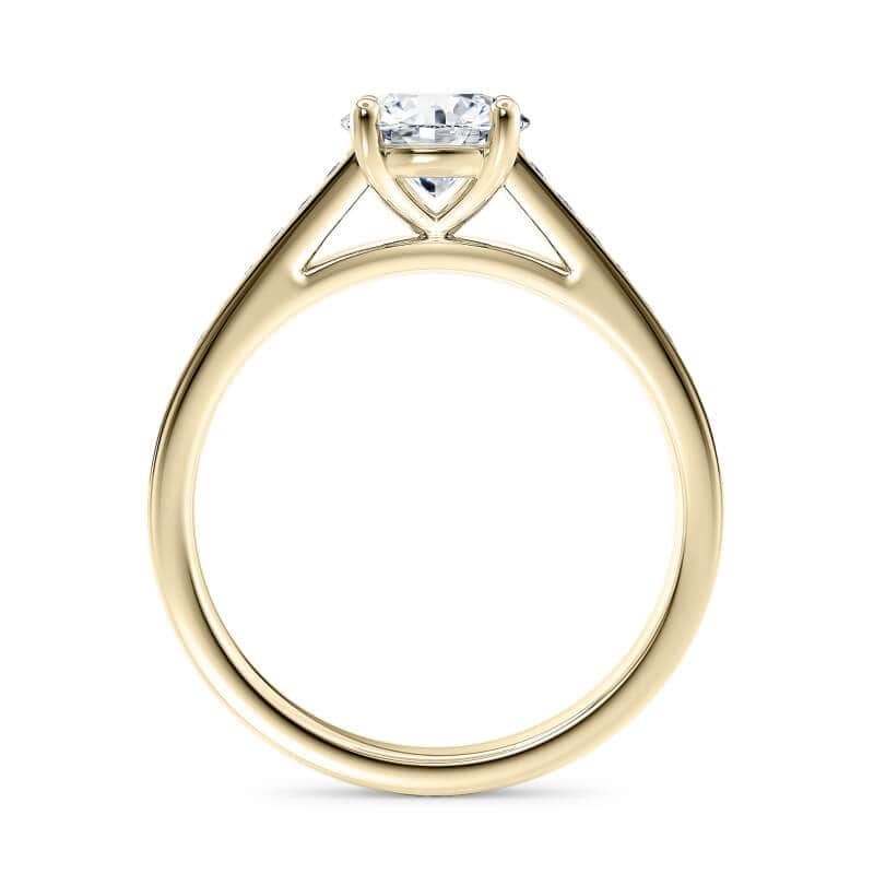 Cryselle Channel Diamond Engagement Ring (1ct, F-VS2 or better) - Image 8