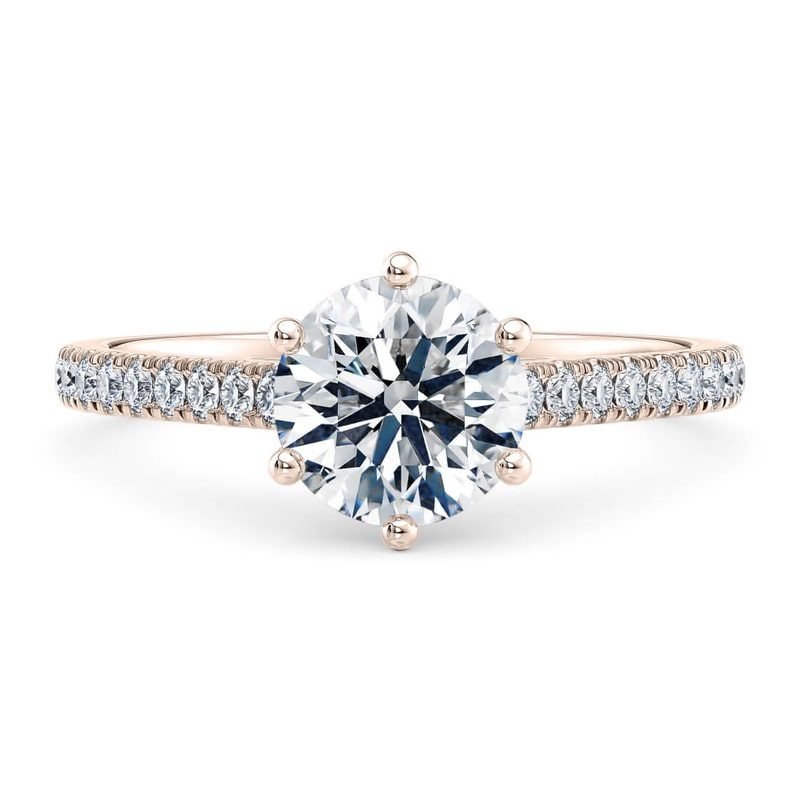 Vienna Vintage Side Stone Diamond Engagement Ring (1ct, F-VS2 or better) - Image 9