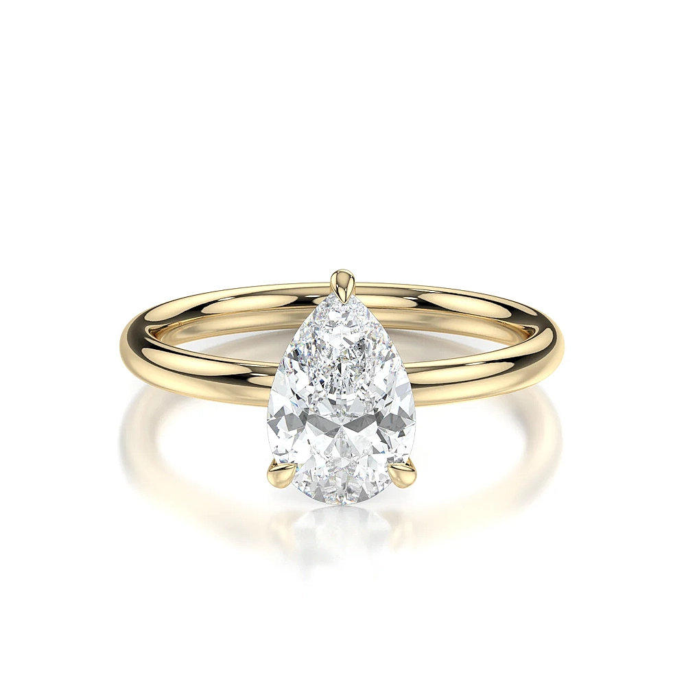 Platinum Solitaire Engagement Ring with Fancy Cut Diamond (1-2ct, F-VS2 or better) - Image 12