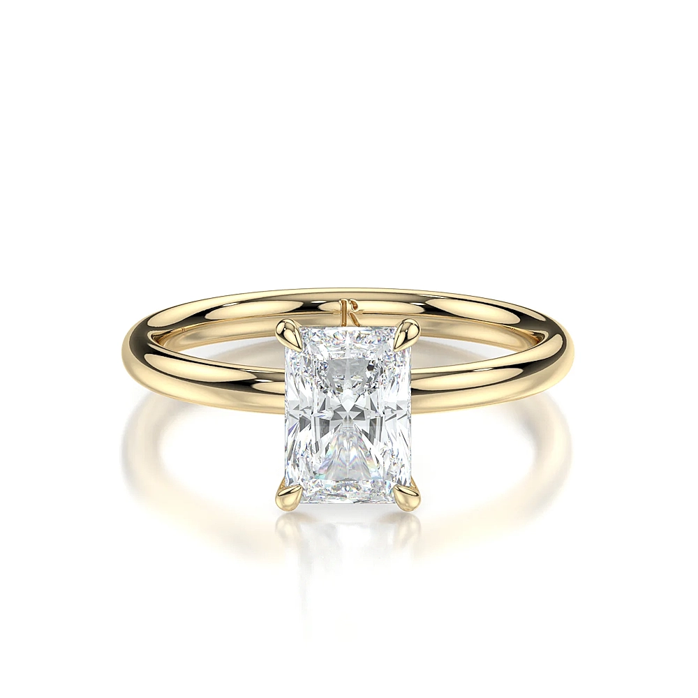 Platinum Solitaire Engagement Ring with Fancy Cut Diamond (1-2ct, F-VS2 or better) - Image 10
