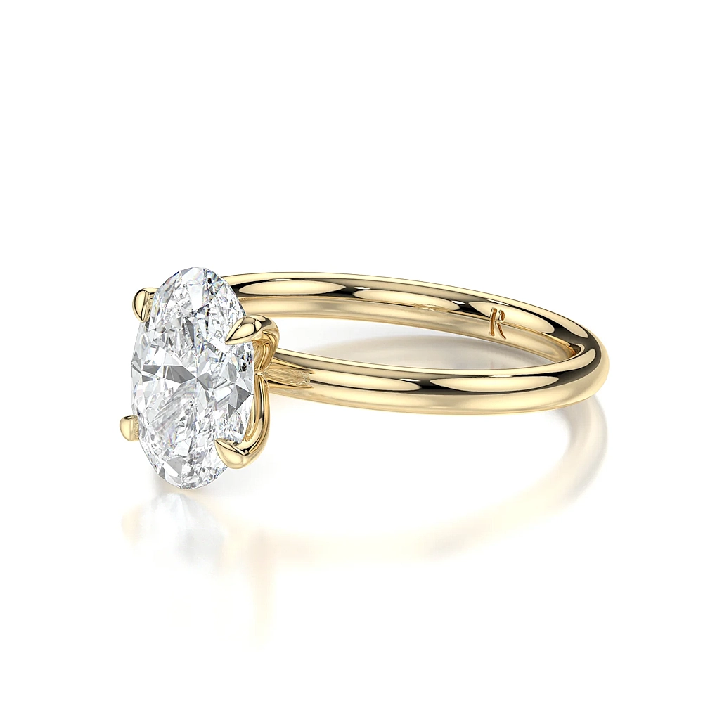 Platinum Solitaire Engagement Ring with Fancy Cut Diamond (1-2ct, F-VS2 or better) - Image 2