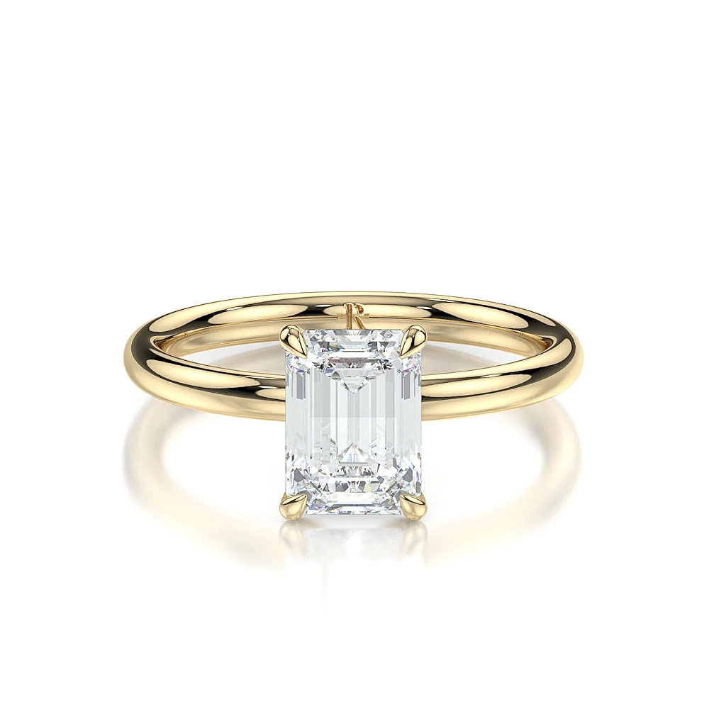 Platinum Solitaire Engagement Ring with Fancy Cut Diamond (1-2ct, F-VS2 or better) - Image 14