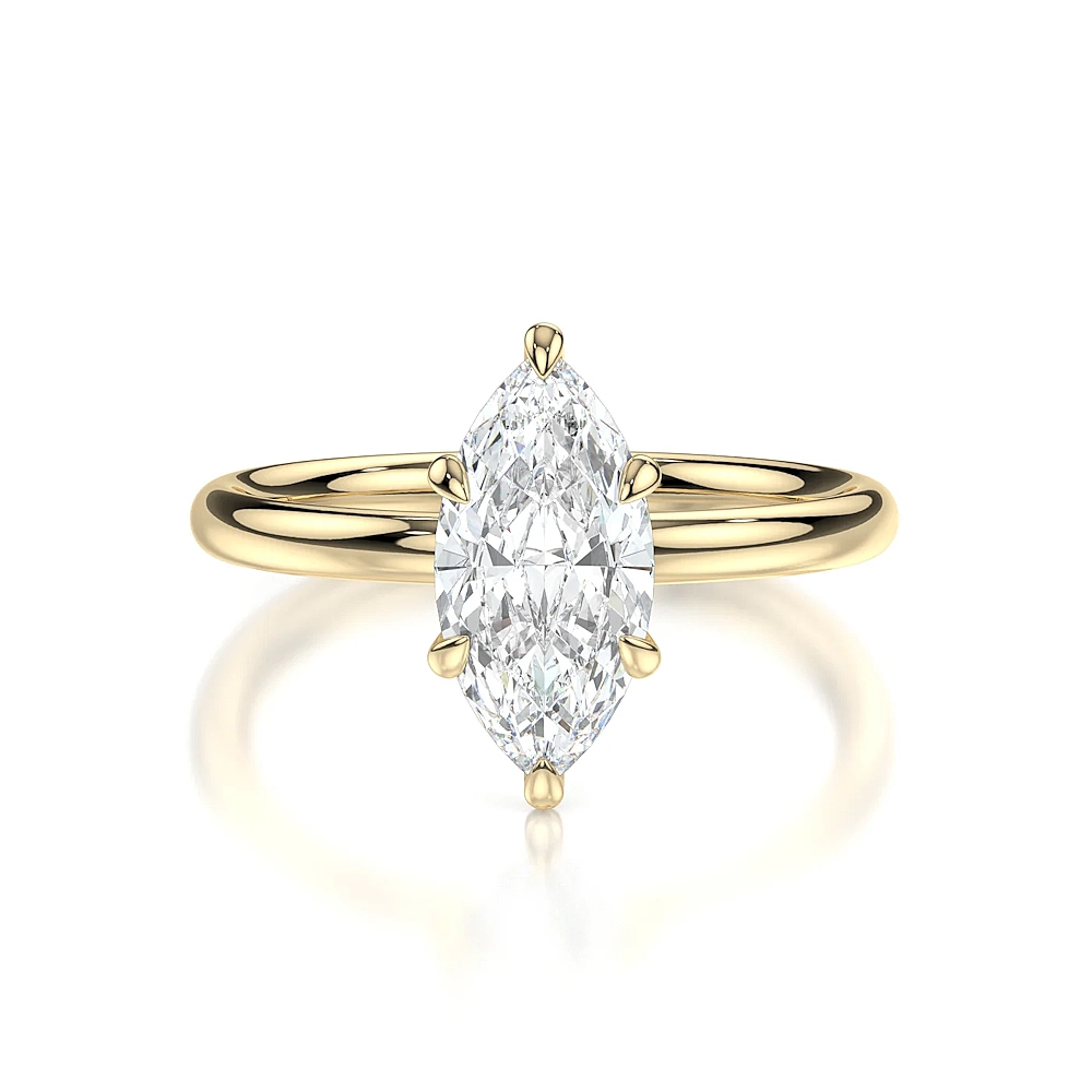 Platinum Solitaire Engagement Ring with Fancy Cut Diamond (1-2ct, F-VS2 or better) - Image 13