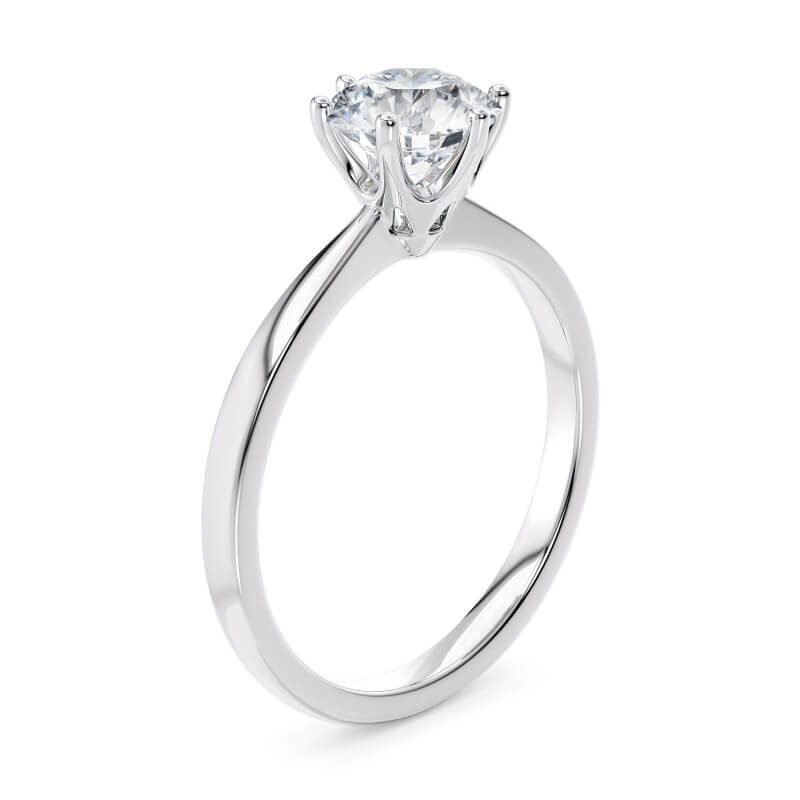 Gleam Reverie Platinum Diamond Solitaire Engagement Ring (1ct, F-VS2 or better) - Image 2