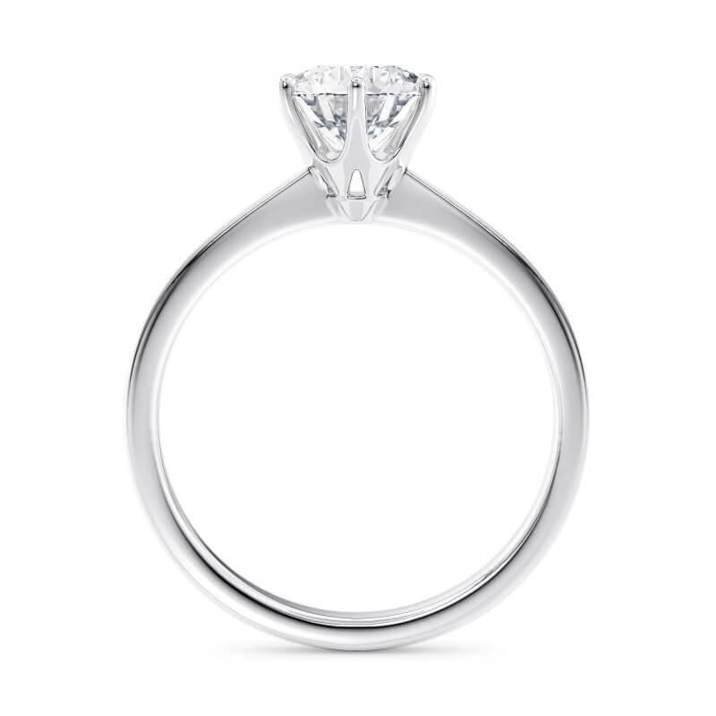 Gleam Reverie Platinum Diamond Solitaire Engagement Ring (1ct, F-VS2 or better) - Image 3