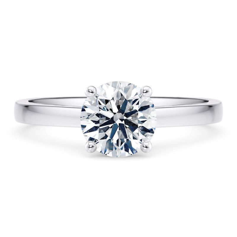 Vienna Classic Diamond Solitaire Engagement Ring (1ct, F-VS2 or better)