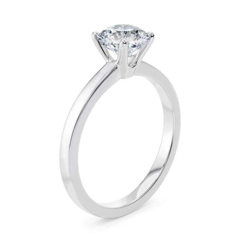 Vienna Classic Diamond Solitaire Engagement Ring (1ct, F-VS2 or better) - Image 2
